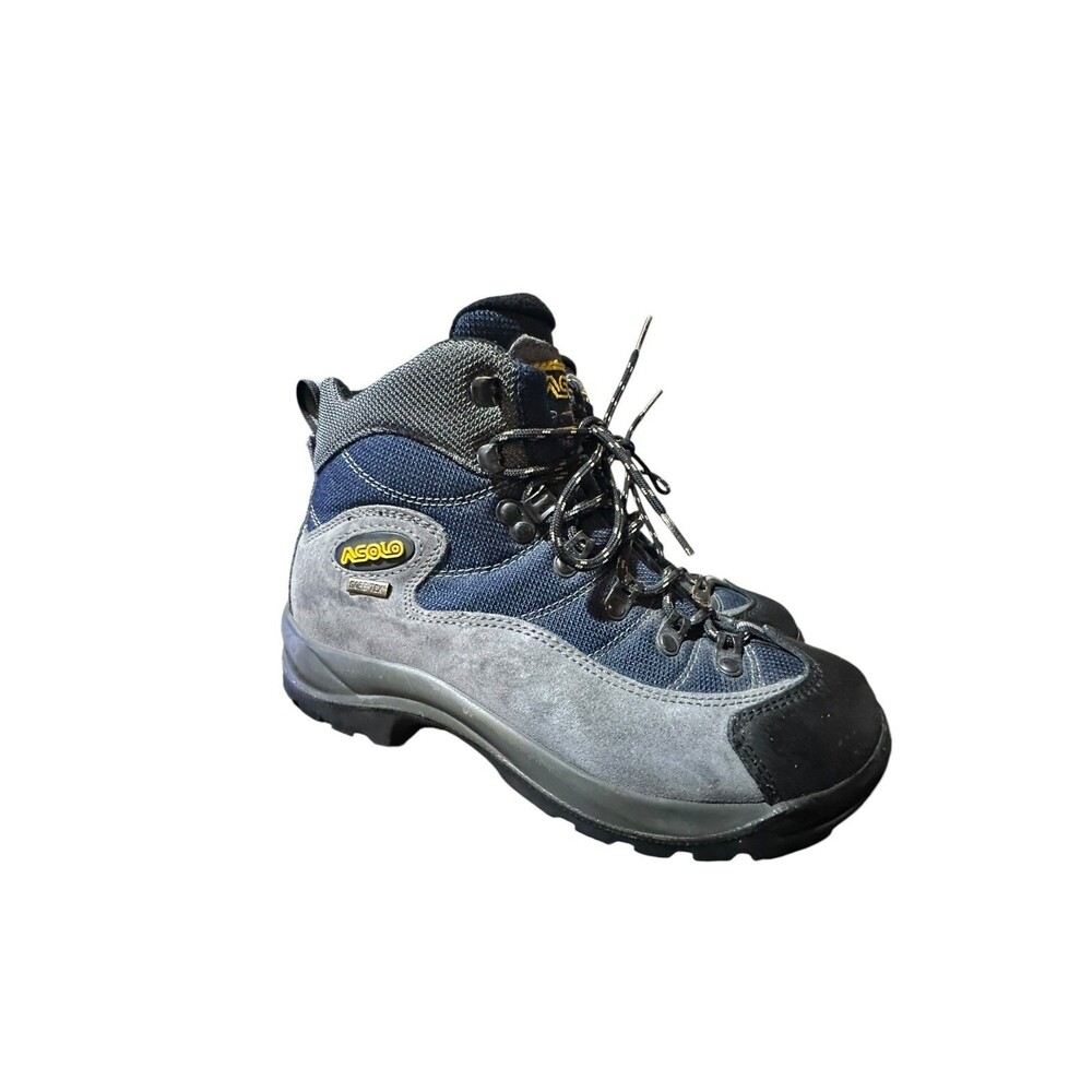 Asolo FSN GTX Hiking Boots Women's Size 7.5 Blue Gray Outdoor Waterproof Boots